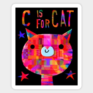 C is for Cat Sticker